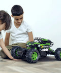Children playing with All Terrain RC Monster Truck For Kids With Upgraded Lifting Function 2.4GHz Four Wheel Drive Remote Control