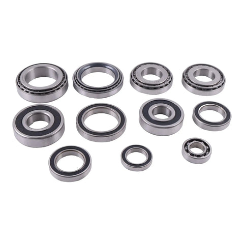 11 Piece HF35 Transmission Bearings Set For Ford C Max Fusion Lincoln Hybrid shown in various sizes and shapes.