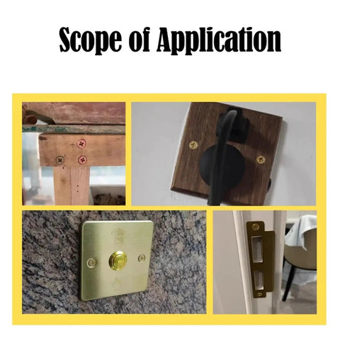 Beefy Brass Countersunk Wood Screws Self-Tapping M3x30 20Pcs Set applications on wood frames and electrical plates