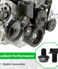 Torque Converter Bolts Six Pack for Chevy GM Transmissions 4L60E 4L65E 4L70E 4L80E 700R4 200-4R 3L80 4T60E 4T65E M10-1.5x16 Flange Bolts Replacement For Four Speed Overdrive, black bolts