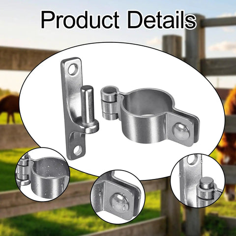 Heavy Duty Stainless Steel Gate Hinge With Wall Mount And Screw Mount Fits Fence Posts Up To 35mm Rustproof Sturdy