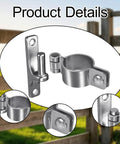 Beefy Heavy Duty Wall Mount Hinges For Gates Stainless Steel Gate Hardware 60mm on wooden fence background