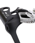 Close-up of Right Hand Rope Ascender For 8 To 13mm Lines, Lightweight Aluminum Climbing Gear with visible gear teeth and markings