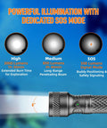 Beast 3000 Lumen Dive Light With 6 Degree Narrow Beam For Night Dives Cave Exploration And Technical Scuba Gear illuminated
