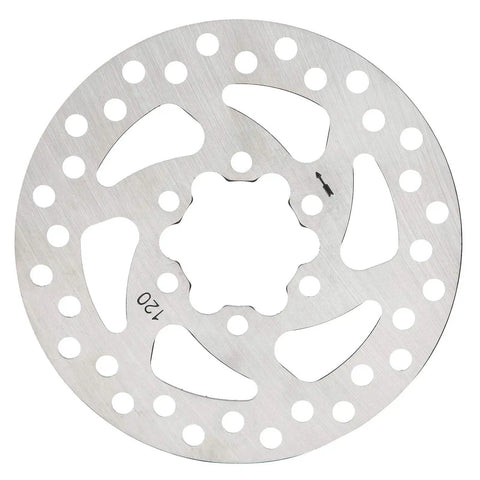 Heavy Duty 120mm Brake Disc Rotor For Electric Scooters And Skateboards, 34mm Inner Diameter, Stainless Steel Replacement Part