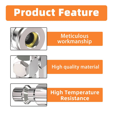 Close-up features of 2 Way Air Manifold And Hose Splitter With 3 Ports Heavy Duty Steel showcasing craftsmanship and material.