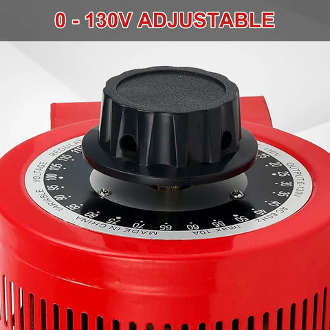 Power Up With a 2000VA Variable Transformer Voltage Regulator Converter, 20 Amp Capacity, 110V In, 0-130V Out, auto dial
