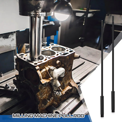 Two Pack Milling Machine Pull Rods For R8 7 By 16 Inch Thread Draw Bar Fit Bridgeport Style Milling Machines setup