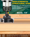 Beefy Spoilboard Surfacing Router Bit With One Quarter Inch Shank And One Inch Cutting Diameter, Four Wing Precision Flattening Bit for Woodworking.
