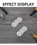 8 Pack Stainless Steel Pivot Piano Hinges For Folding Desks And Wood Cabinets, Flush Mount, Heavy Duty on wood surface with tools