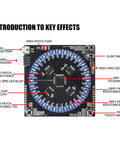 Hands On SMD Soldering Practice Board For SMT Training Kit DIY Electronics Project For STEM Beginners Easy To Use Running Water Light Circuit DC 5V Powered 75x75mm, detailed with labels of key components like micro power port and SMT chips.