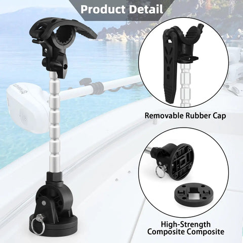 Stabilizer Mount For Trolling Motor Terrova Riptide Ulterra PowerDrive Keeps Shaft Secure And Reduces Bounce On Rough Trails product detail