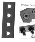 Heavy Duty Metal Sliding Barn Door Hardware Kit With Black Track Connector Set Replacement Rail Connection Board