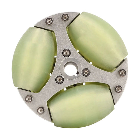 Heavy duty omni wheel 360 rotation with aluminum alloy for high load capacity.