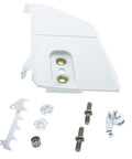 Heavy Duty Chainsaw Repair Kit Featuring Plug And Play Sprocket Cover Bumper Spike Chain Tensioner Plus Bearing Cage For Stihl Models components including sprocket cover and screws.