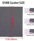 DVBB gasket material sheet, gray non-asbestos automotive gasket material; 15 x 11.8 in, 0.8/1.0/1.2 mm thickness (3-pack)