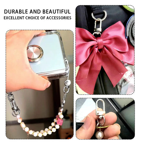 Heavy Duty Silver Lobster Claws And Swivel Snap Hooks With Key Rings Tough As Nails Zinc Alloy Quick Release Clips for accessory use.