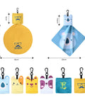 SEIBER microfiber glasses cleaning cloths, 6-pack; yellow round cloth with logo; blue koala cloth; assorted designs