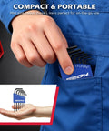 Dope 7 Piece Metric Hex Key Set With L Shaped Allen Wrenches being placed in a blue pocket