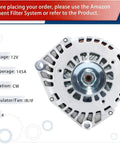 Top view of a 4-Pin Alternator Replacement For 99-07 Silverado 1500, 02-06 Avalanche, showing electrical connector and casing design.