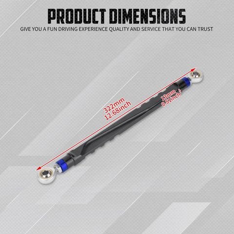 Shift Linkage Upgrade For Harley Softail Touring Trike 1986 Through 2025 Blue Aluminum Built Tough For Smooth Crisp Shifts On Touring And Trike Rigs For Quick Clean Shifts, 322mm view