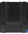 Adjustable Under Desk PC Mount And Wall Mount Bracket For Small Form Factor Computers Heavy Duty Mini PC Holder, back view with straps.