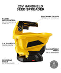 Handheld Cordless Power Spreader For Lawn Care Compatible With Dewalt 20V Battery Not Included Tool Only A Real Workhorse