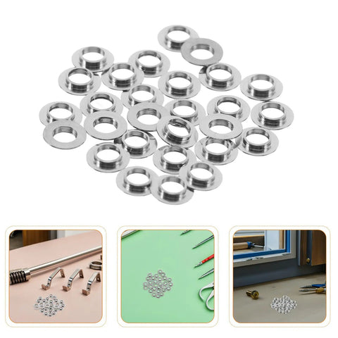 Stainless Steel Eyeglass Screw Washers 100Pcs For Rimless Glasses And Sunglasses Replacement Parts Wear And Corrosion Resistant Flat Gasket Spacers Universal Repair Kit Essentials For No Fuss Eyewear Fixes, small silver washers