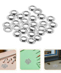 Stainless Steel Flat Washers For Rimless Glasses 100 Pcs Eyeglass Repair Kit, small silver metal washers for eyewear screws