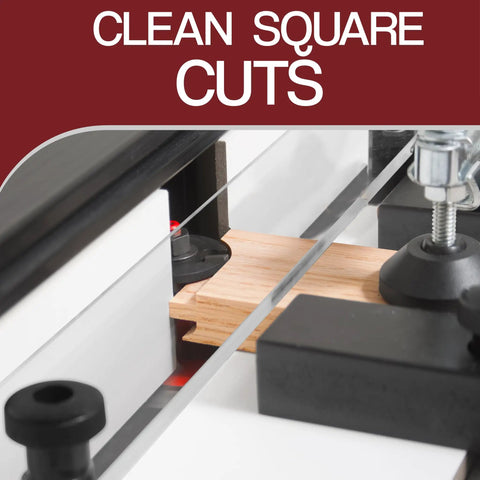 Pro Rail Guide Coping Sled For Router Table With Precise Clean Joints Ensuring Clean Square Cuts for Cabinet Doors and Drawer Fronts