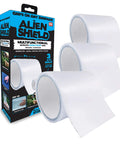 Transparent Sealing Tape That Sticks Like Crazy For Quick Waterproof Repairs Durable Patch Tape For Tears Cracks And Leaks Three Rolls Total 15 Feet Of Coverage Four Inch Wide For Home Kitchen Bathroom And Pool Fixes product and packaging