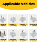 Eight ET3055D noid light modules in clear housings; GM SCPI/TBI, Multec2, Ford TBI, Bosch PFI, Bosch2