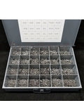 Heavy Duty Oval Head Sheet Metal Screw Kit With 18-8 Stainless Steel, 3080 Piece Hardware Fastener Set
