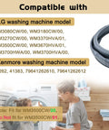 Heavy Duty Front Load Washer Door Gasket Seal Grey Replacement For Compatible Front-Load Washers and compatibility chart