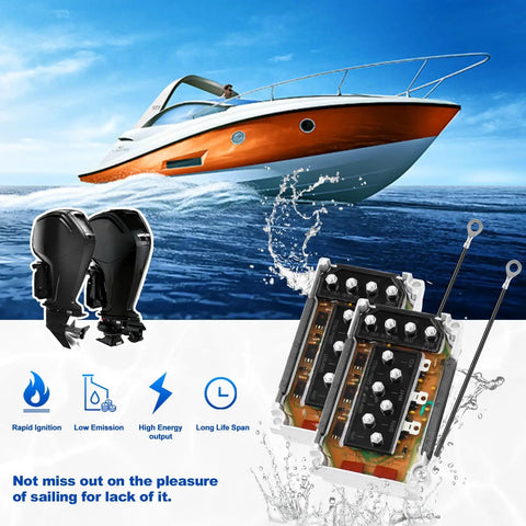 Dual CDI Module Switch Box For Mercury Outboard Motors 50 HP To 220 HP Replacement Power Pack With Part Numbers