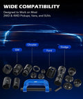 Heavy Duty Workhorse Twenty Three Piece Ball Joint Press Kit With Sure Grip Sockets And Adapters for Chrysler, Ford, GM vehicles.