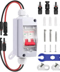 Solar Panel Disconnect Switch With IP65 Waterproof Rating Back Mounted DC 500V 32A Mini Circuit Breaker Box For Outdoor Solar PV Systems