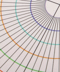 Close-up of Heavy Duty Pottery Circle Divider Lays Dead Center For Precision Clay Slab Layout And Ceramic Wheel Projects.