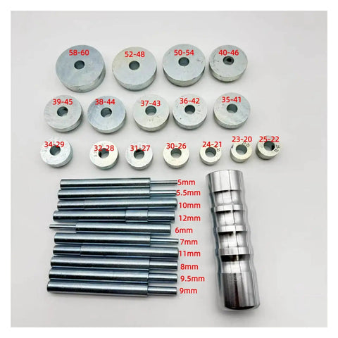 Heavy Duty 20-60mm Valve Seat Ring Tool Kit For Fast Engine Repair With Anti-Slip Handle And Comfortable Grip To Fix Small Issues On The Road Without Waiting For Help Or Spending Extra Cash On Multiple Parts, metal dies and rods