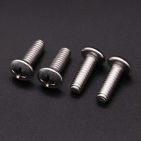 Heavy Duty Stainless Steel 10-32 x 3/4 Inch Phillips Pan Head Machine Screws Full Thread UNF 304/18-8 Bright Finish 50 Pack