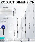Product dimensions of Spiked Roller For Self Leveling Concrete And Epoxy Bubble Removal 9 Inch Floor Leveling Spiked Roller