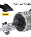 Close-up of removable thickened thimble on Two Thirds Jaw Hydraulic Pro Grade Gear Puller with Hand Pump.