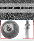 User Friendly Aluminum Anodizing Buffing Wheel Polishing Tool For Rubber Removal And Surface Smoothing Perfect For Auto Repair And Home Reno Projects close-up of alumina grinding wheel and extension rod