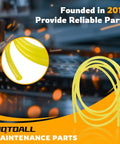 4 Size Fuel Line Hose Kit Fits Poulan Craftsman Chainsaws Weed Eater Lawn Tools 4 Ft Long, yellow hoses with sparks