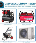 Image showing compatibility of Beefy Heavy Duty Rubber Anti Vibration Foot 1 X 2 Point 5 Inch Shock Pad with various equipment.