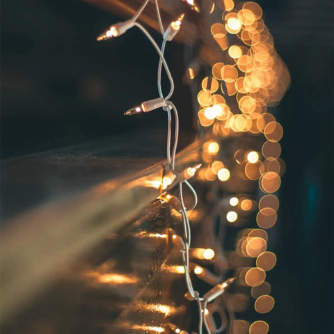 Clear Warm White Outdoor Christmas String Lights On White Wire 150 Count Incandescent Mini Lights 120V UL Certified End To End Connectable