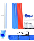 All-In-One Dog Agility Training Kit With Adjustable Poles Jump Run Obedience Set For Home Backyard Park Use Easy Setup Durable Equipment