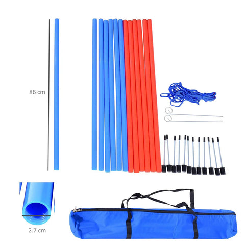 All-In-One Dog Agility Training Kit With Adjustable Poles Jump Run Obedience Set For Home Backyard Park Use Easy Setup Durable Equipment