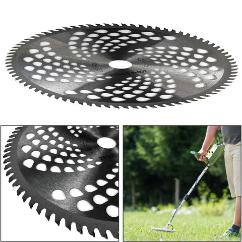 10 Inch 80T Carbide Tip Brush Cutter Blade With Adapter Kit For Stihl Husqvarna Ryobi Weed Eater Fits Most 1 Inch Arbor Trimmers