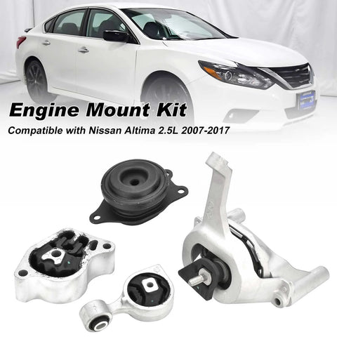 Nissan Altima 2.5L Engine Motor Mount Set For 2007-2017 Auto Transmission Replace A4350 A4353 A4340 A4339 Direct Fit
